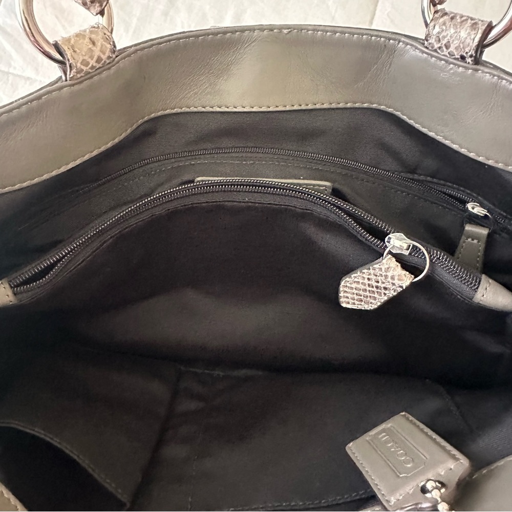 Coach F19679 Snakeskin Python Leather Shoulder So… - image 8